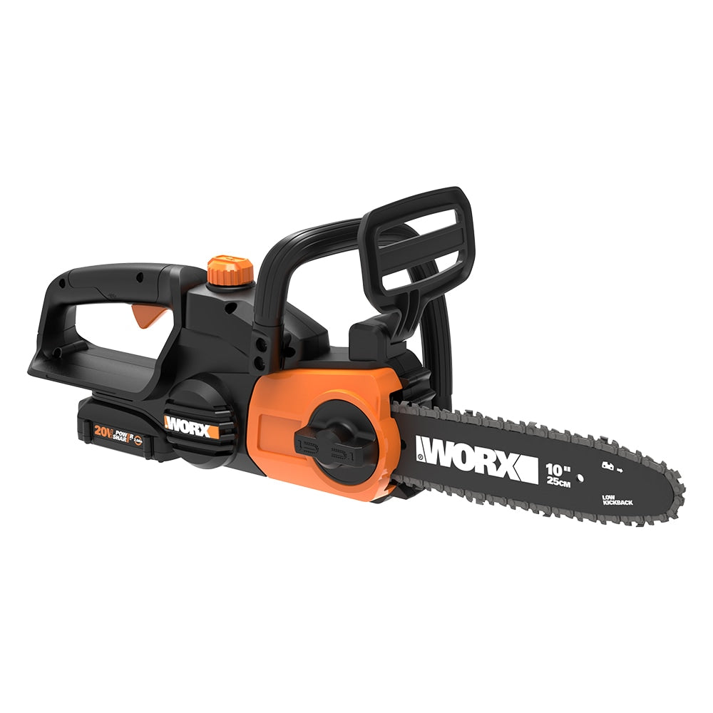WORX Power Share 20-volt Max 10-in Battery 2 Ah Chainsaw (Battery and Charger Included) WG322