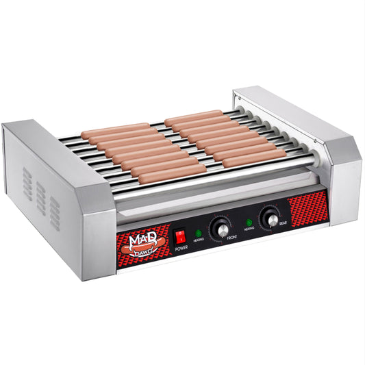 Great Northern Popcorn Electric Hot Dog Roller Grill – Appliance Type: Countertop Cooker – 24 Hot Dogs / 9 Rollers – 1 Unit
