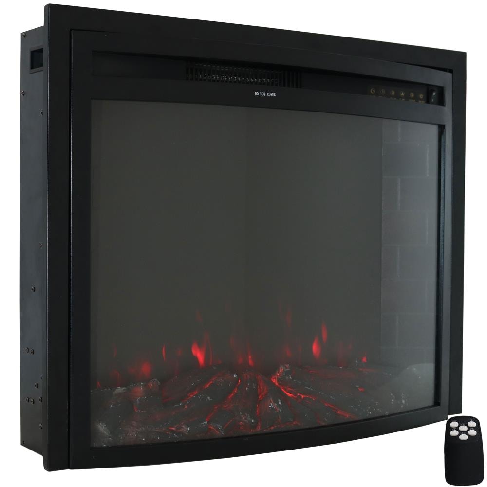 Sunnydaze Decor 30.5-in Black Electric Fireplace Insert LOE-418