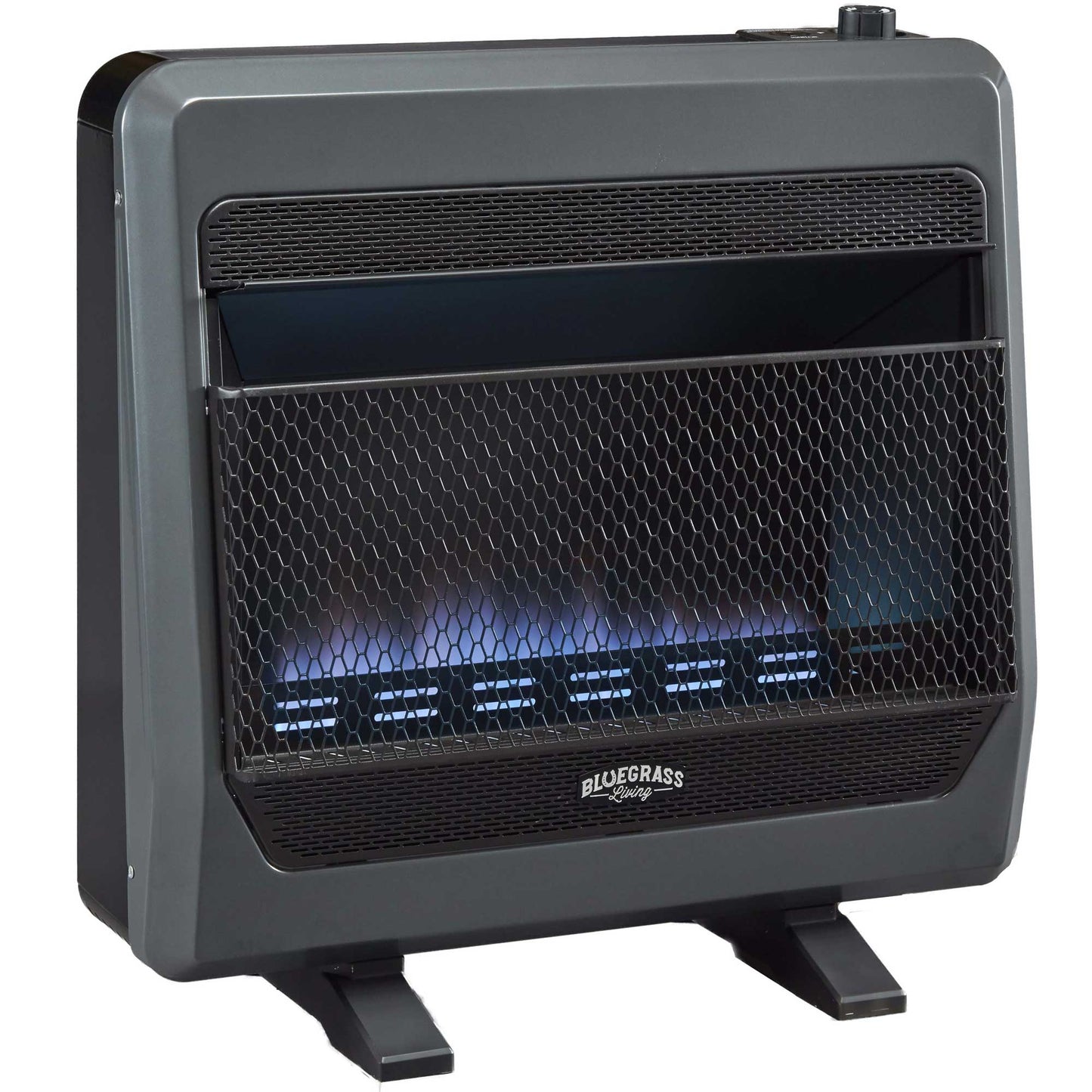 Bluegrass Living 30000-BTU Wall or Floor-Mount Indoor Natural Gas Vent-Free Convection Heater B30TNB-BB