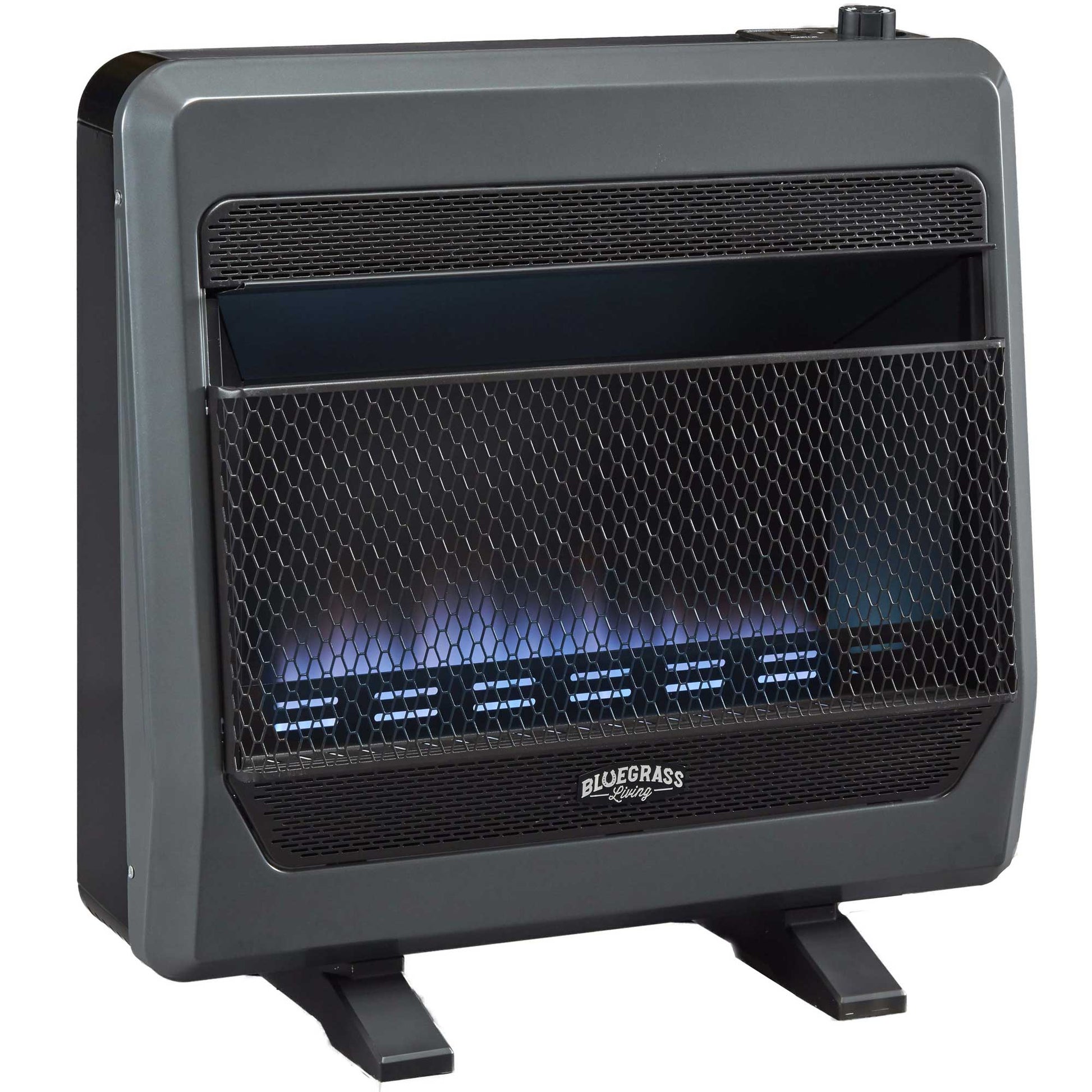 Bluegrass Living 30000-BTU Wall or Floor-Mount Indoor Natural Gas Vent-Free Convection Heater B30TNB-BB