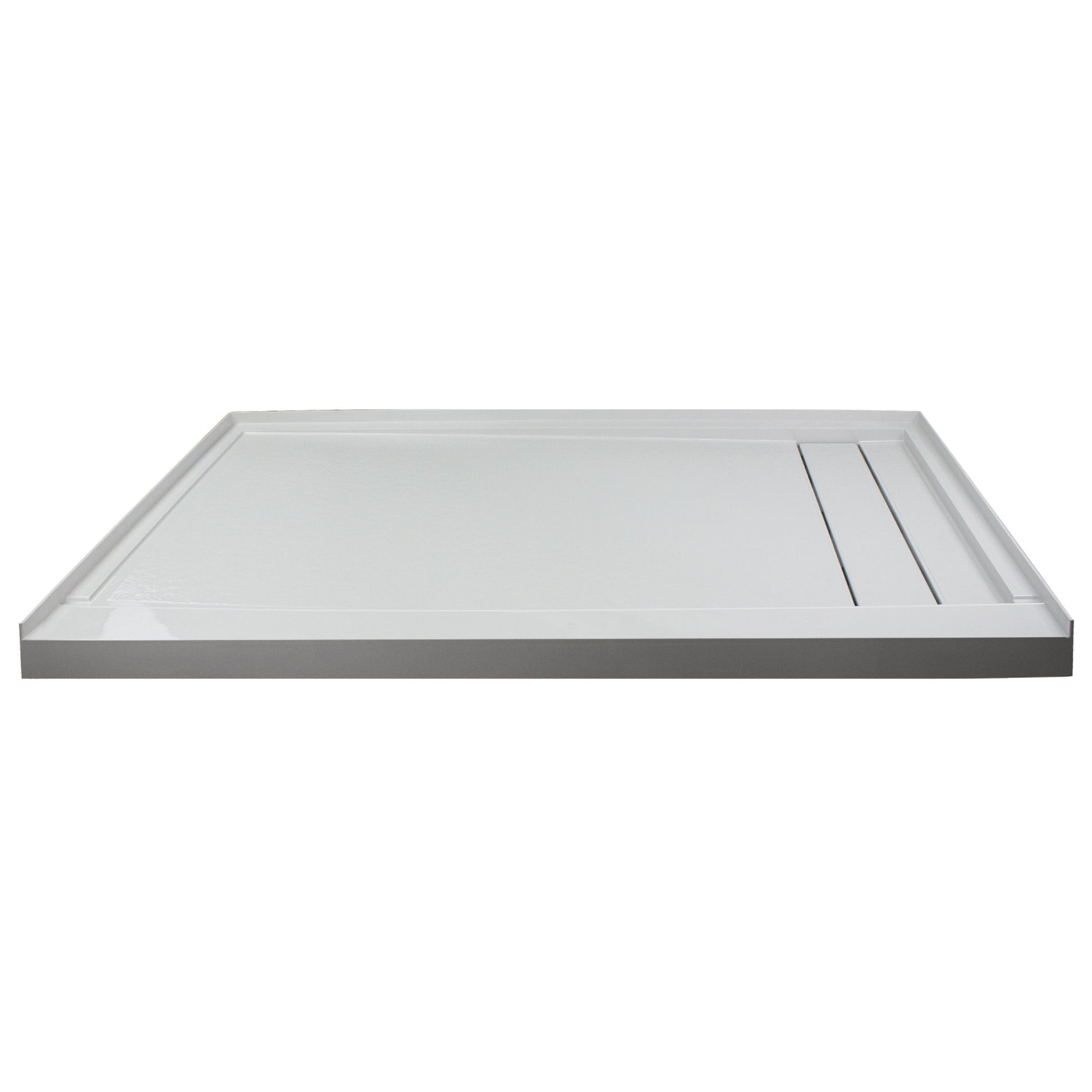 Transolid Linear 30-in W x 60-in L Right Grey Single Threshold Rectangle Shower Pan Base with 2.6-in H Threshold