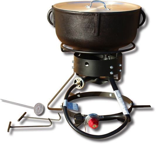 King Kooker Jambalaya Cooker 1-Burner Propane Manual Steel Outdoor Burner 1204