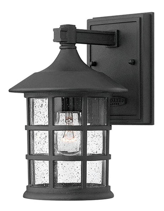 Hinkley Freeport 1 -Light 9.25-in H Black Hardwired Outdoor Wall Light 3661396