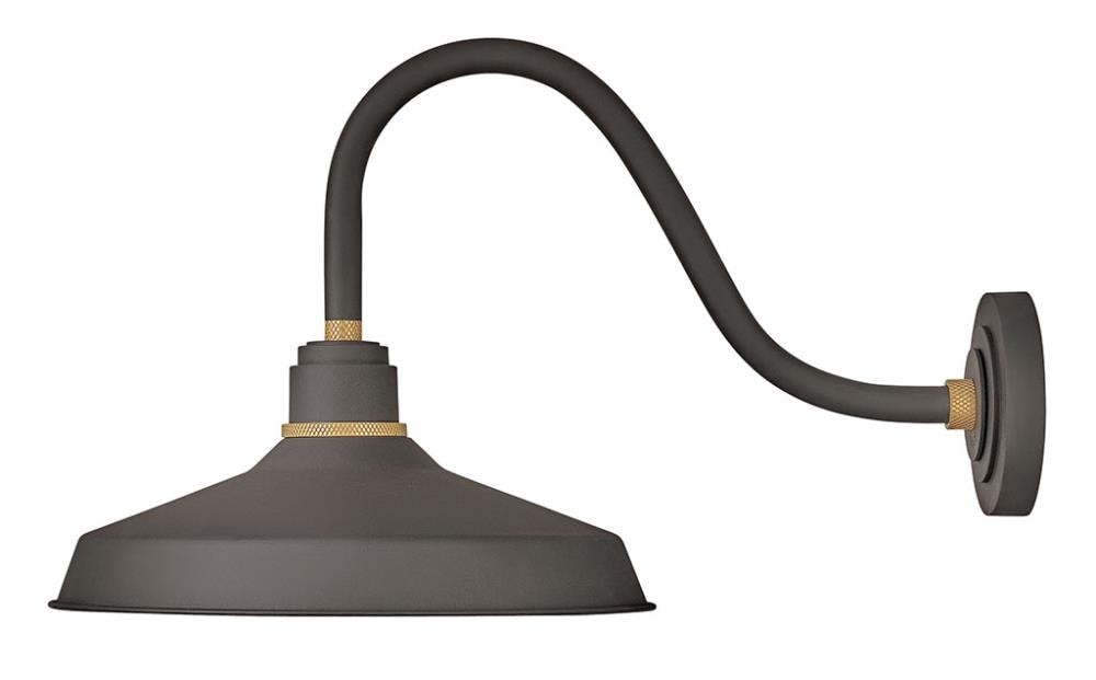 Hinkley Foundry Classic 1 -Light 15.25-in H Bronze Hardwired Dark Sky Outdoor Wall Light 3661324