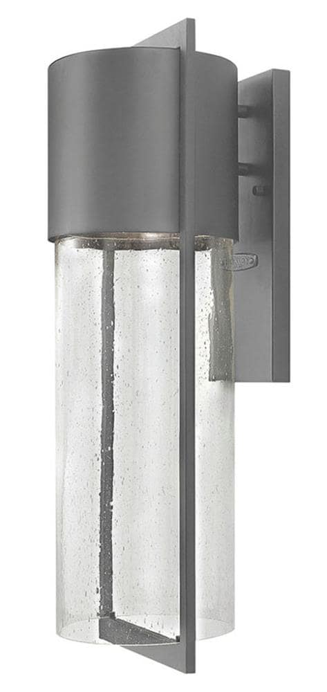 Hinkley Shelter 1 -Light 23.25-in H Gray Hardwired Dark Sky Outdoor Wall Light 3661347