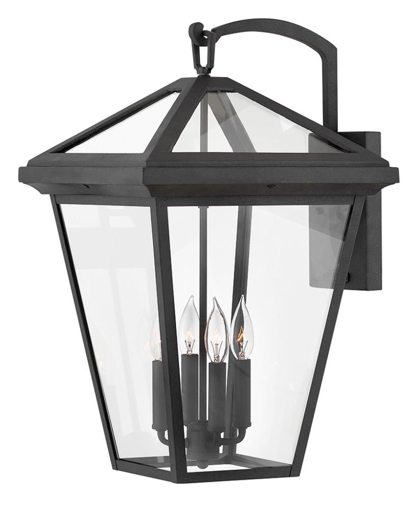 Hinkley Alford Place 4 -Light 24-in H Black Hardwired Outdoor Wall Light 3661491
