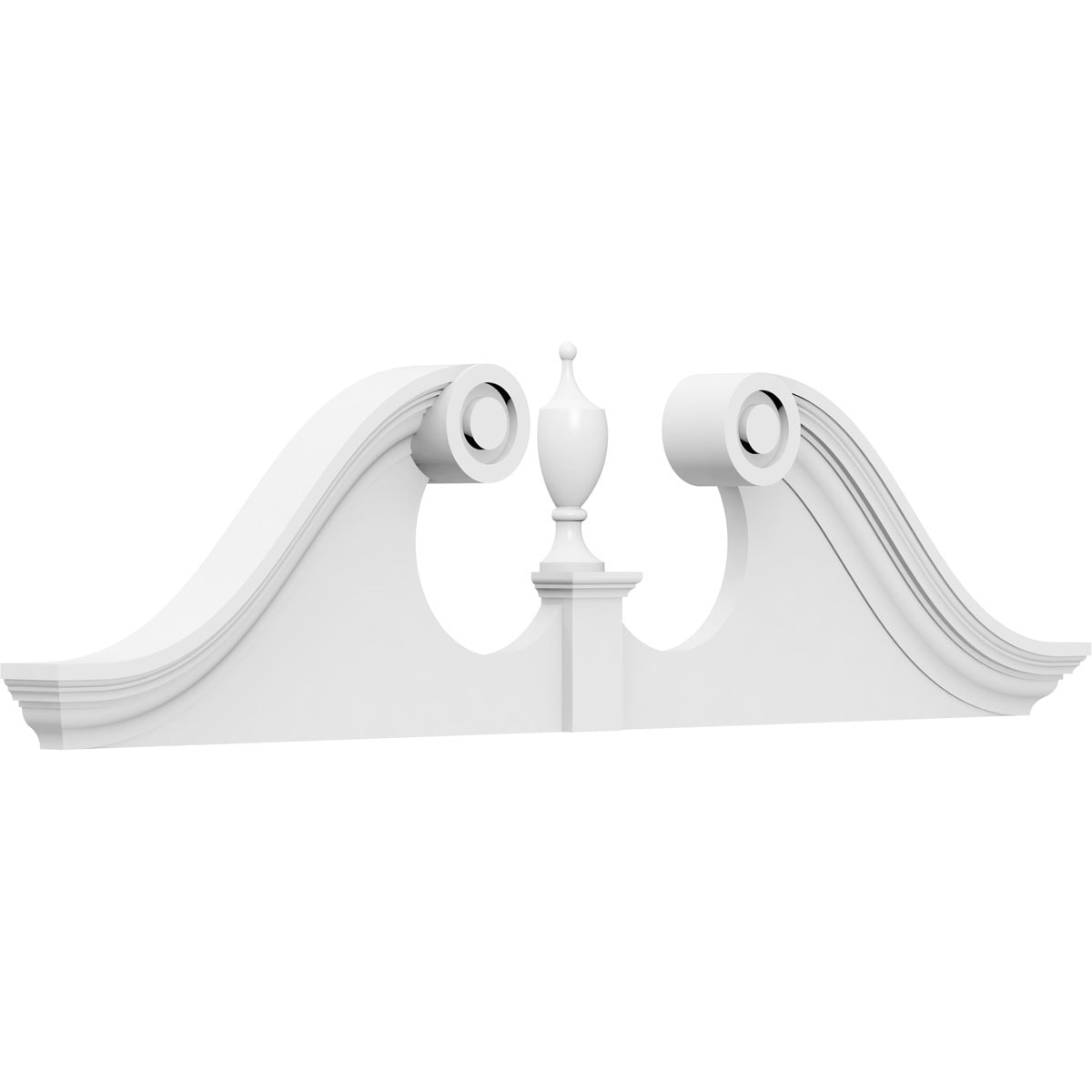Ekena Millwork 82-in W x 20.5-in L PVC Pediment