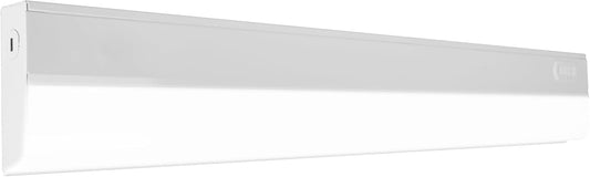 Nicor 24\u201D LED Direct Wire Under Cabinet Light - Dimmable Undercounter LED Lights for Kitchen - Selectable CCT 2700K-5000K, 612-648 Lumens, 9W - UCB Series Hardwired Under Cabinet Lighting Lighting