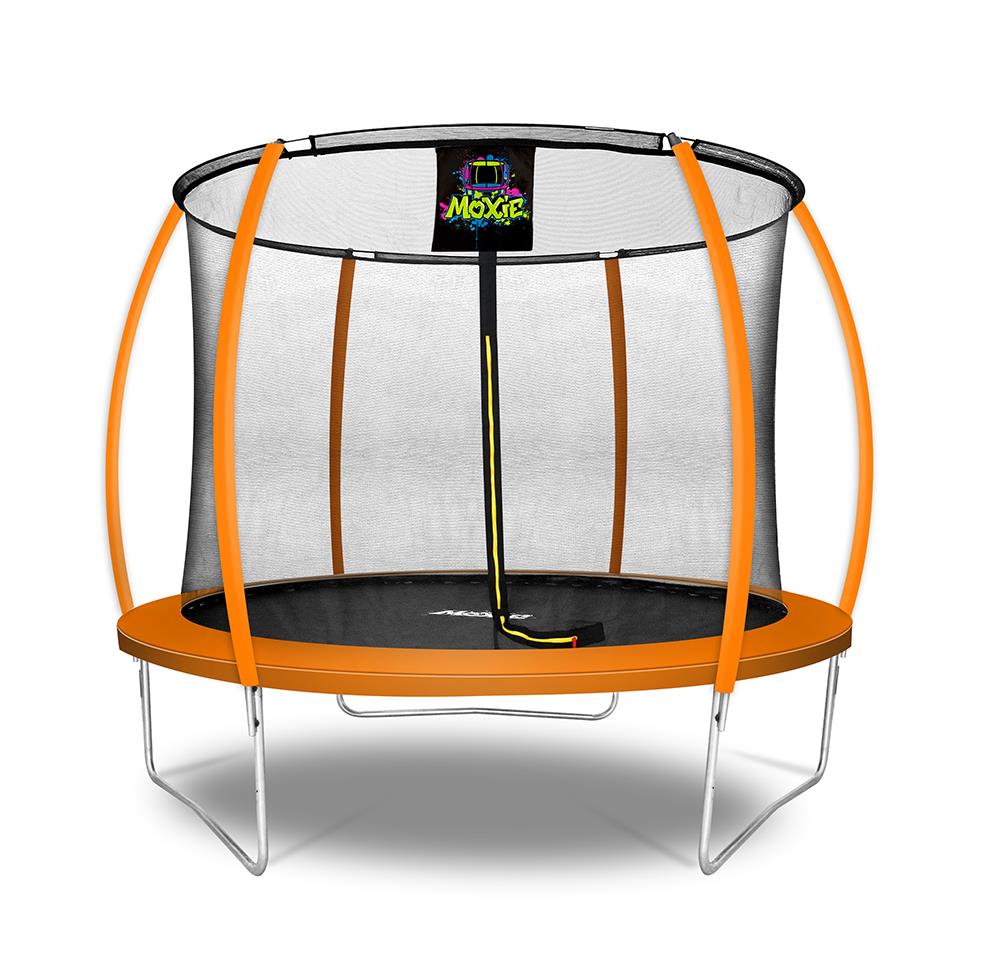 MOXIE Trampoline 10.53-ft Round Backyard in Orange