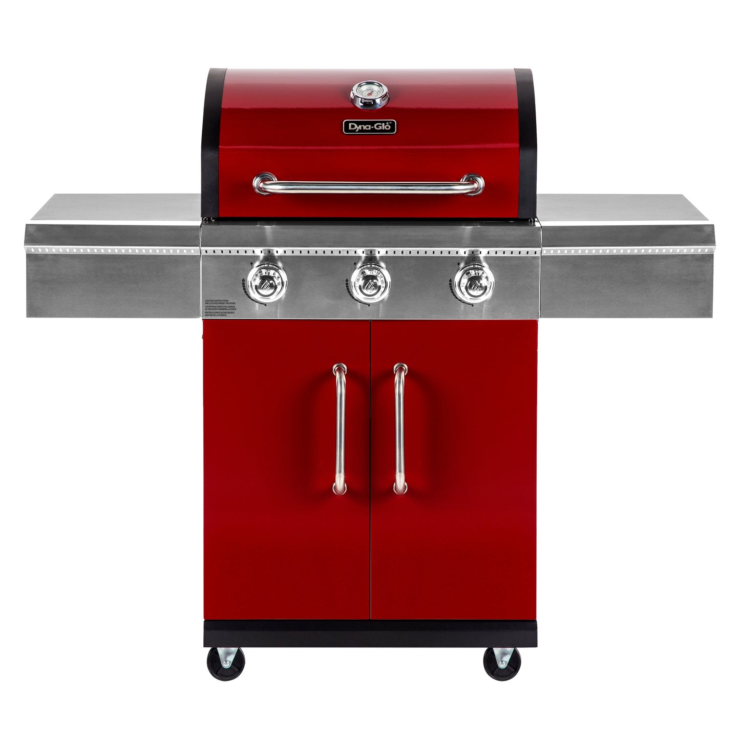 Dyna-Glo Red 3-Burner Liquid Propane Gas Grill DGG424RNP-D
