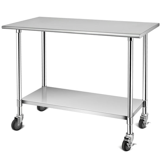 Sumyeg 35-in H Silver Steel Portable Work Bench WF-TL35267-LA
