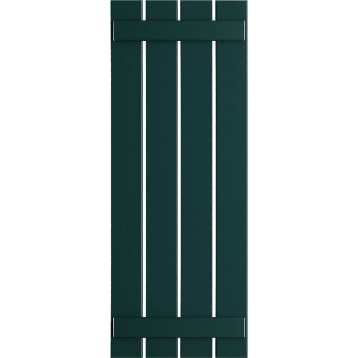 Ekena Millwork 23-in W x 41-in H Thermal Green Board and batten Spaced Exterior Shutters ( 2 -Pack )