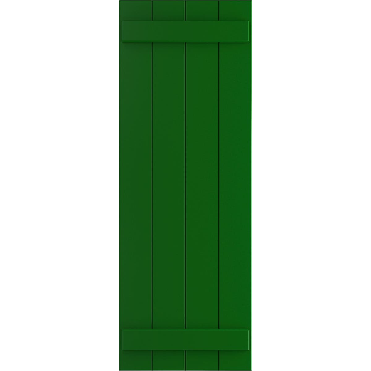 Ekena Millwork 16.125-in W x 31-in H Viridian Green Board and batten Exterior Shutters ( 2 -Pack )