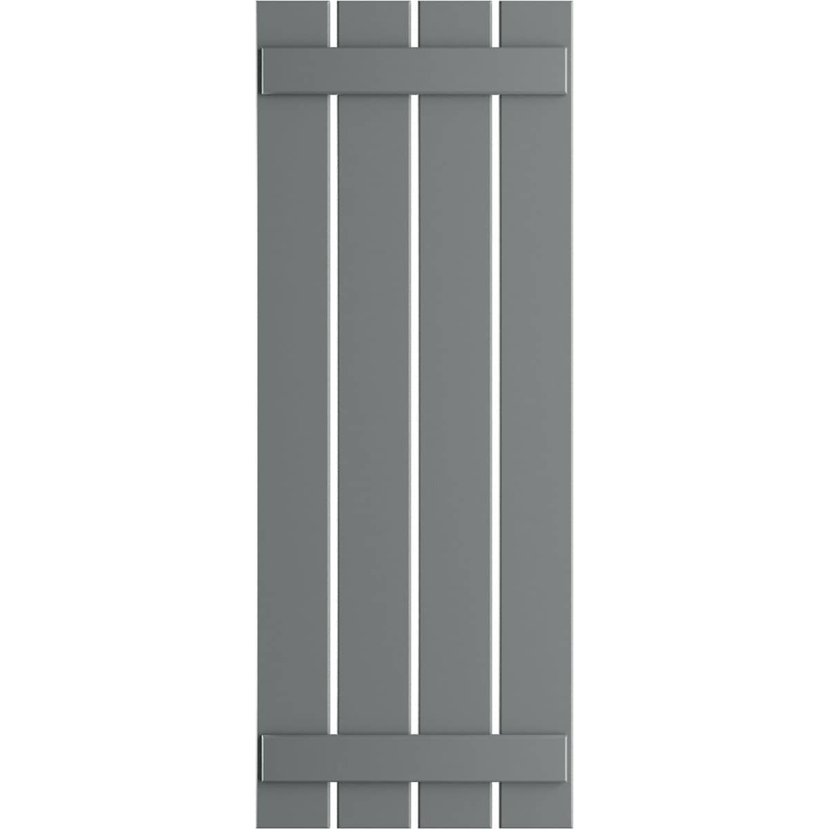 Ekena Millwork 23-in W x 48-in H Ocean Swell Board and batten Spaced Exterior Shutters ( 2 -Pack )