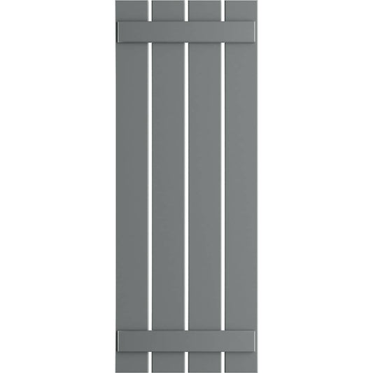 Ekena Millwork 23-in W x 48-in H Ocean Swell Board and batten Spaced Exterior Shutters ( 2 -Pack )