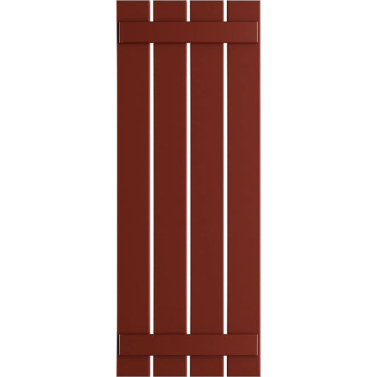 Ekena Millwork 23-in W x 35-in H Pepper Red Board and batten Spaced Exterior Shutters ( 2 -Pack )
