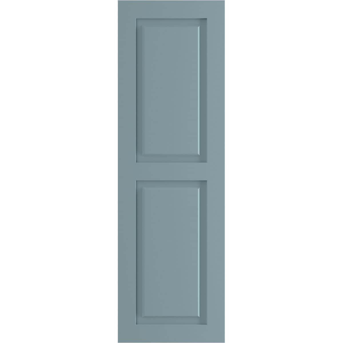 Ekena Millwork 15-in W x 50-in H Peaceful Blue Raised panel Exterior Shutters ( 2 -Pack )