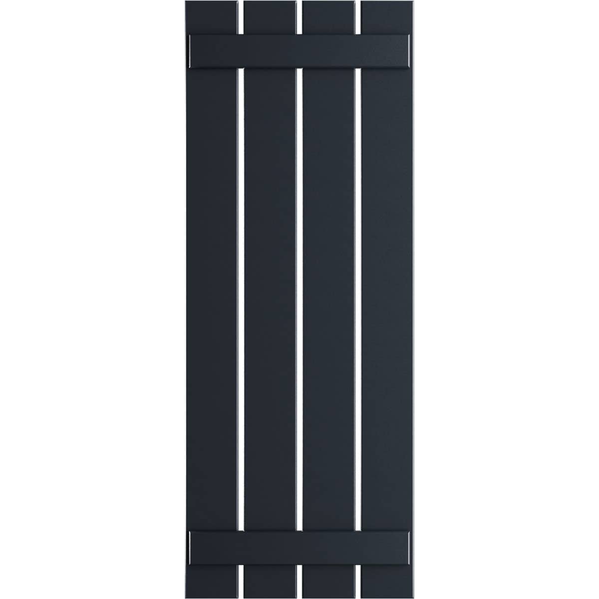 Ekena Millwork 23-in W x 45-in H Starless Night Blue Board and batten Spaced Exterior Shutters ( 2 -Pack )