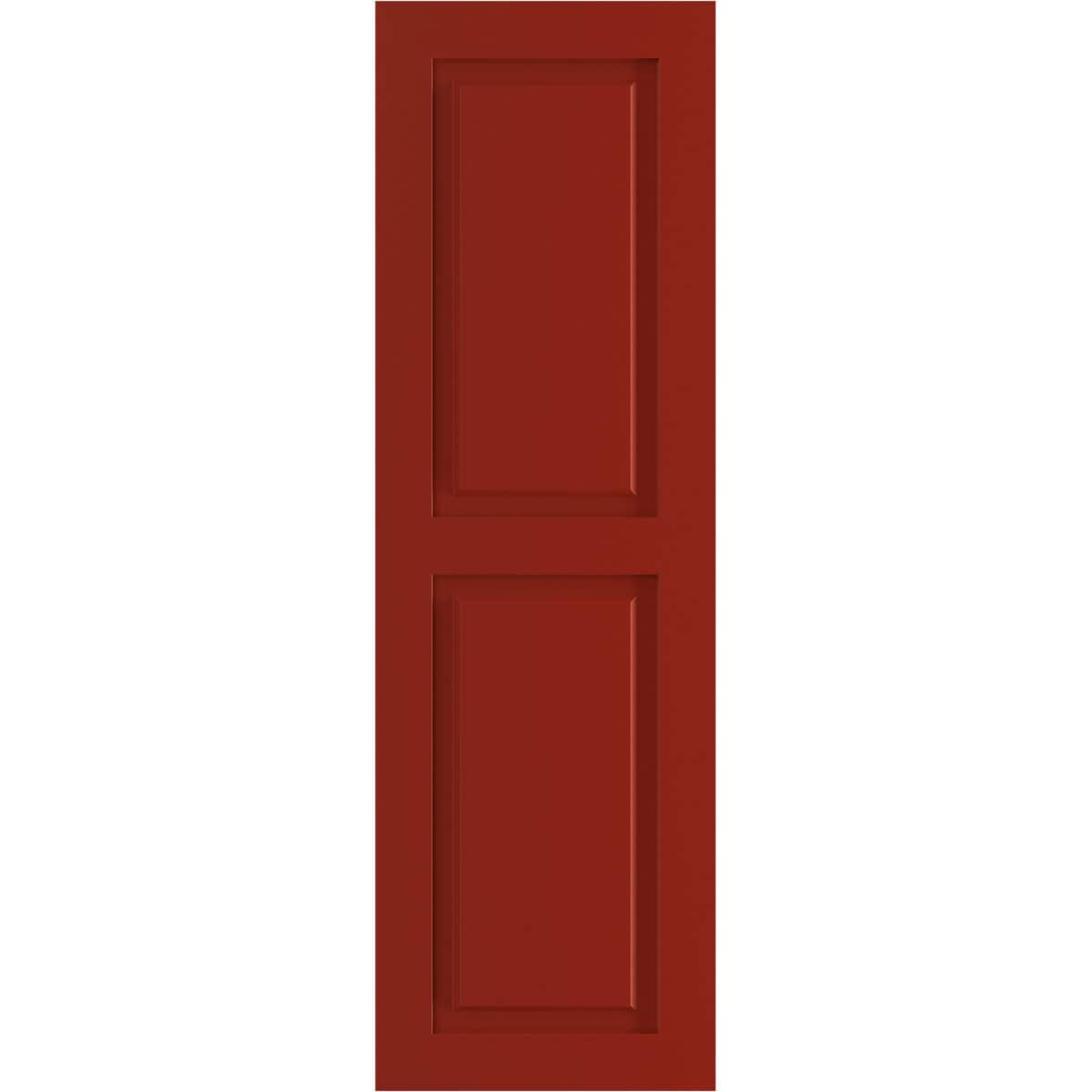 Ekena Millwork 15-in W x 38-in H Fire Red Raised panel Exterior Shutters ( 2 -Pack )