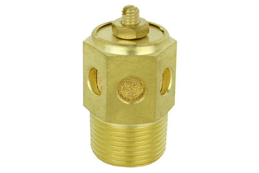 Milton Speed Control Exhaust Muffler, 3/4” MNPT - 40 Micron Sintered Bronze Silencer/Diffuse Air and Noise Reducer - Box of 10 -296606