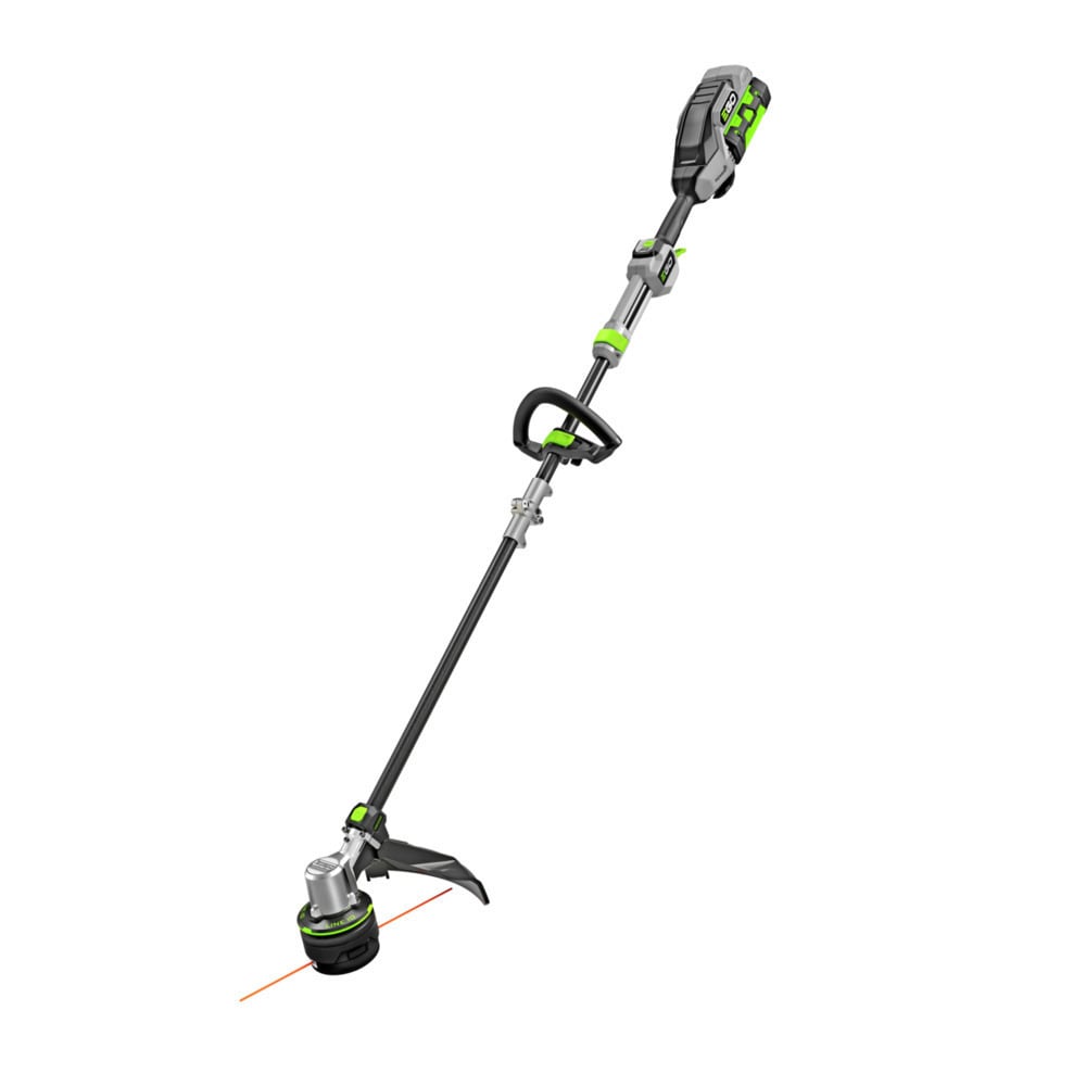EGO POWER + POWERLOAD with LINE IQ 56-volt 16-in Telescopic Shaft Battery String Trimmer 4 Ah (Battery and Charger Included) ST1623T