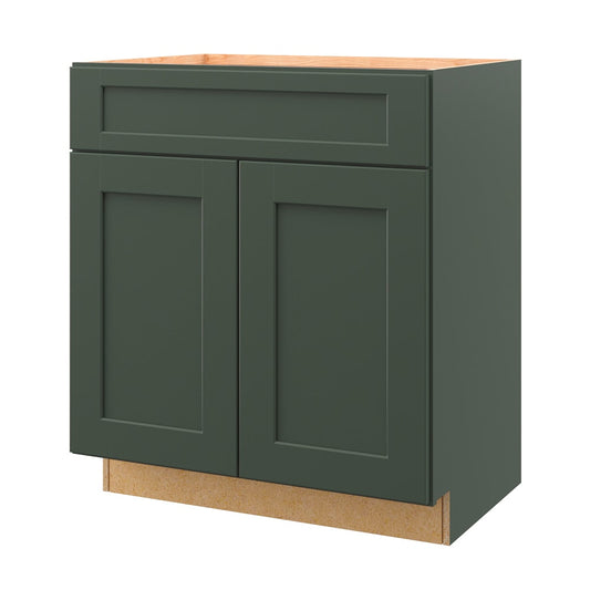 allen + roth Galway 30-in Sage Bathroom Vanity Base Cabinet without Top