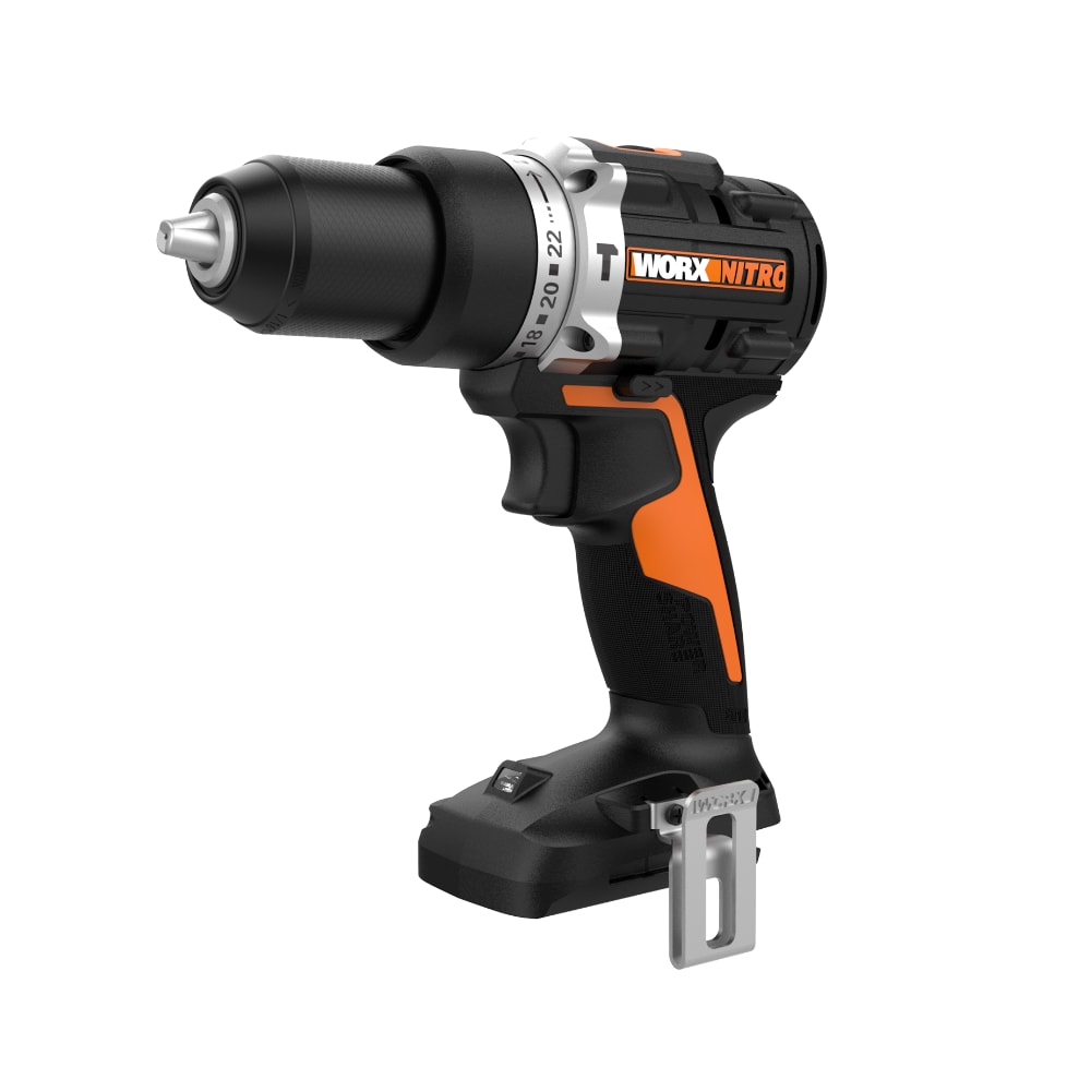 WORX Nitro Power Share 1/2-in 20-volt Variable Brushless Cordless Hammer Drill (Bare Tool) WX352L.9