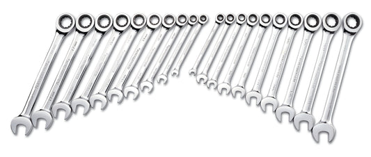 GEARWRENCH 20-Piece Set Standard (SAE) and Metric Ratchet Wrench 35720-06