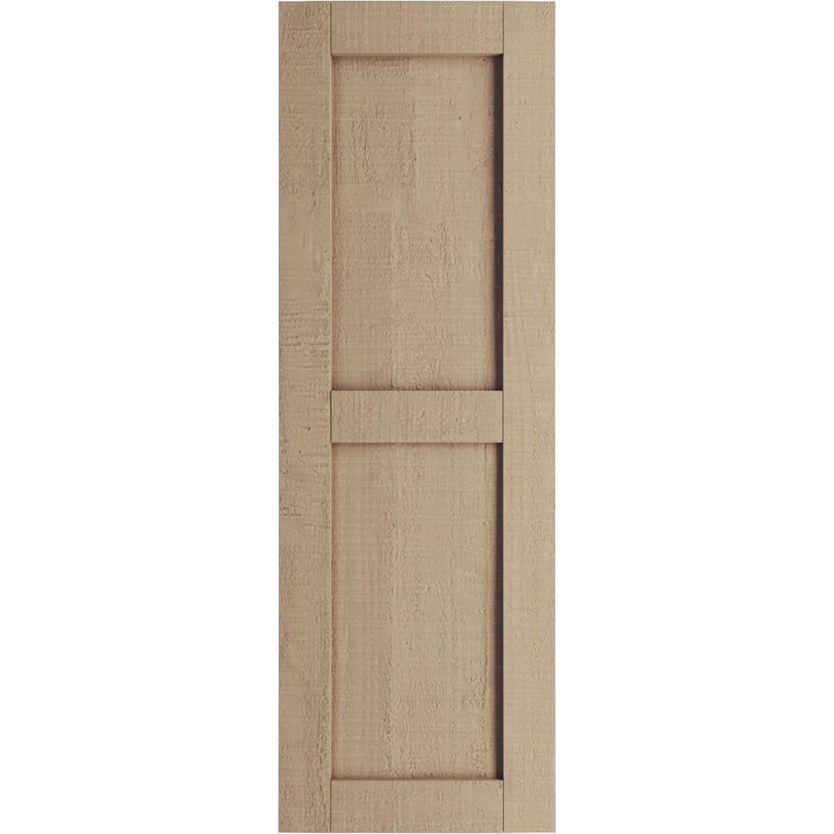 Ekena Millwork 15-in W x 86-in H Rough Cedar Paintable/Stainable Flat panel Exterior Shutters ( 2 -Pack )