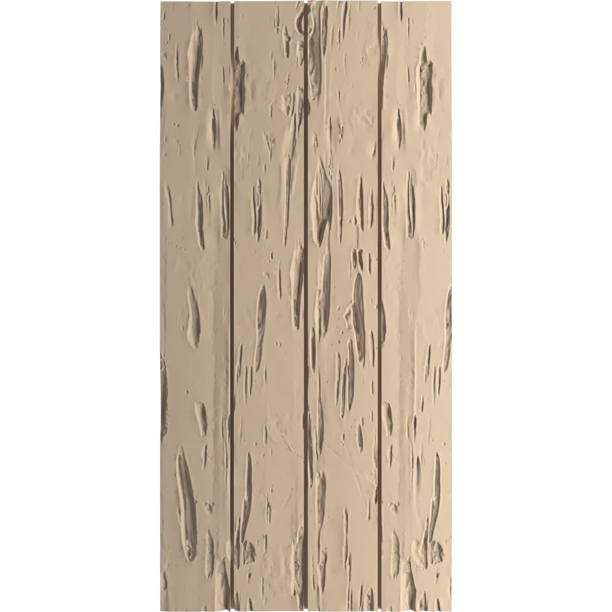 Ekena Millwork 22-in W x 82-in H Pecky Cypress Paintable/Stainable Board and batten No batten Exterior Shutters ( 2 -Pack )