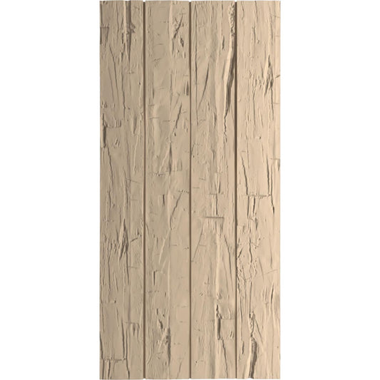 Ekena Millwork 22-in W x 62-in H Hand Hewn Paintable/Stainable Board and batten No batten Exterior Shutters ( 2 -Pack )