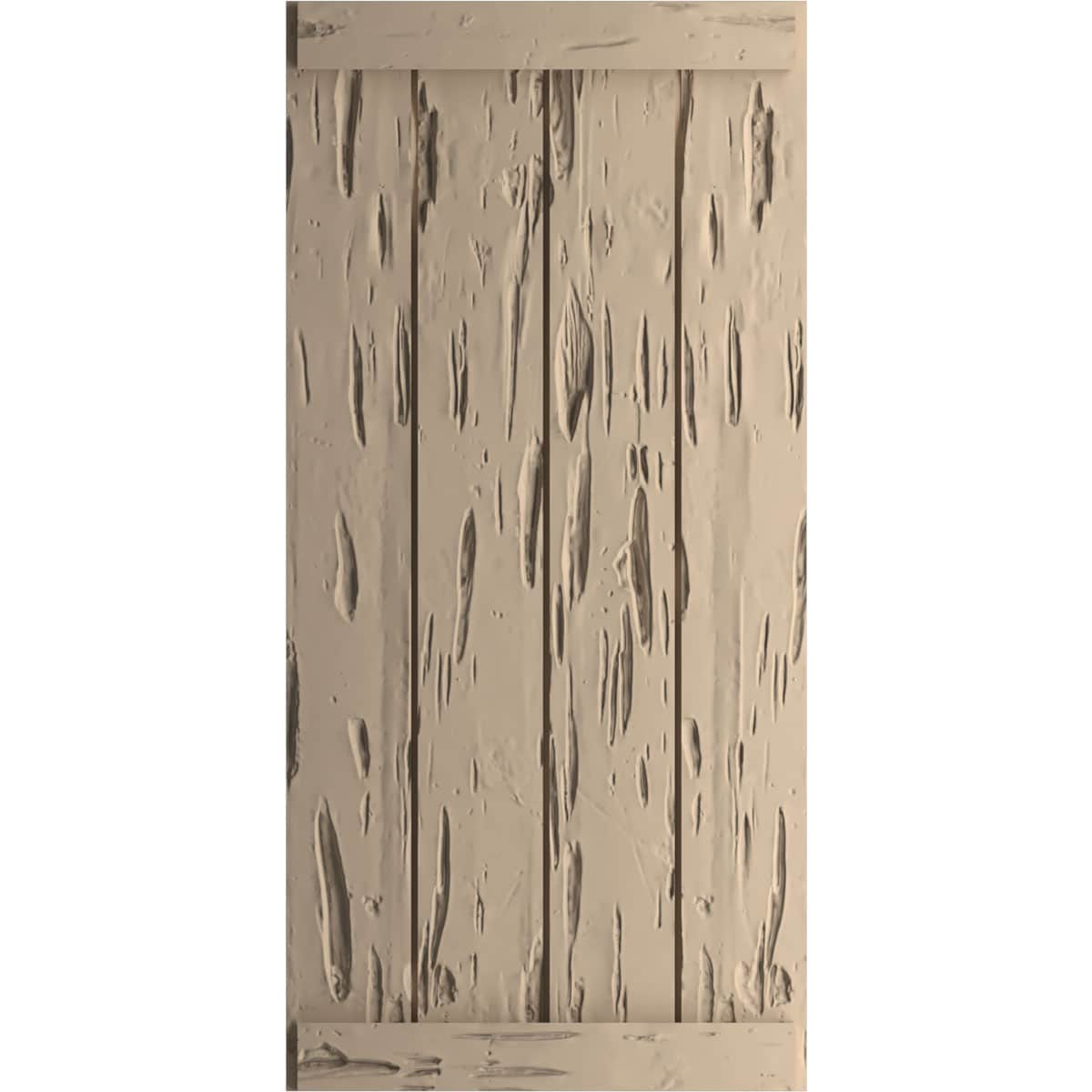 Ekena Millwork 22-in W x 60-in H Unfinished Paintable/Stainable Board and batten End batten Exterior Shutters ( 2 -Pack )