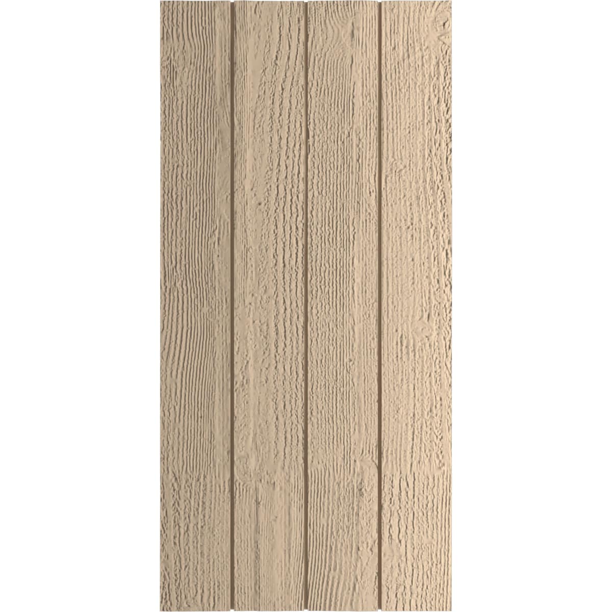 Ekena Millwork 22-in W x 76-in H Rough Sawn Paintable/Stainable Board and batten No batten Exterior Shutters ( 2 -Pack )