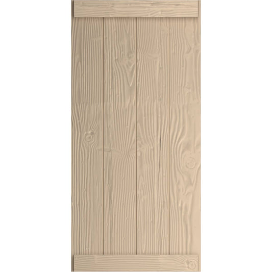 Ekena Millwork 22-in W x 56-in H Unfinished Paintable/Stainable Board and batten End batten Exterior Shutters ( 2 -Pack )