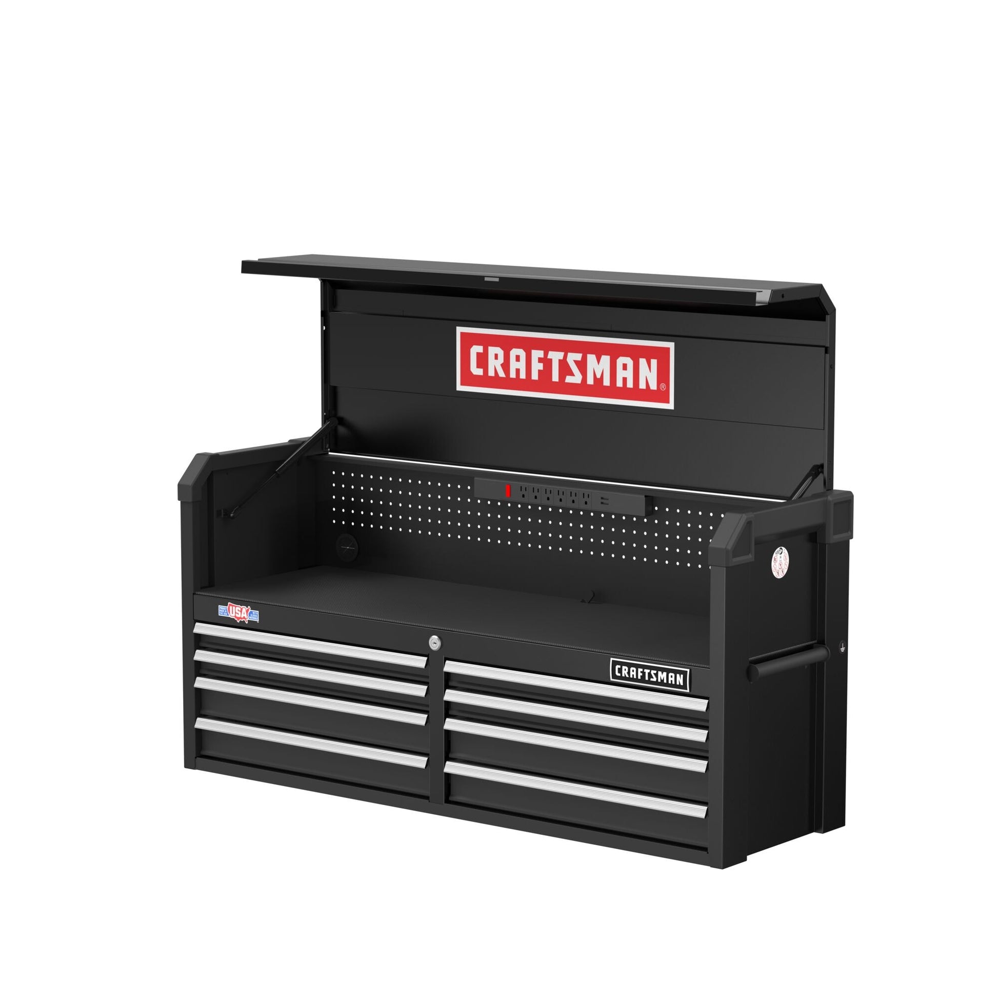 CRAFTSMAN 2000 Series 51.5-in W x 24.7-in H 8-Drawer Steel Tool Chest (Black) CMST98272BK