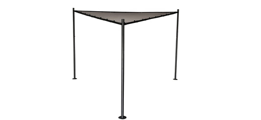 SimplyShade Black 13-ft x 13-ft Boulder Shade sail with Fasteners