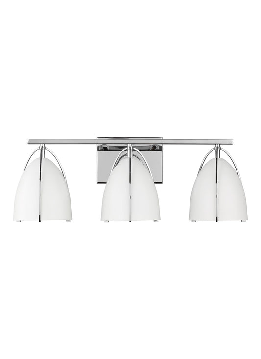 Generation Lighting Norman 24.25-in 3 Light Polished Chrome Modern/contemporary Bathroom Vanity light