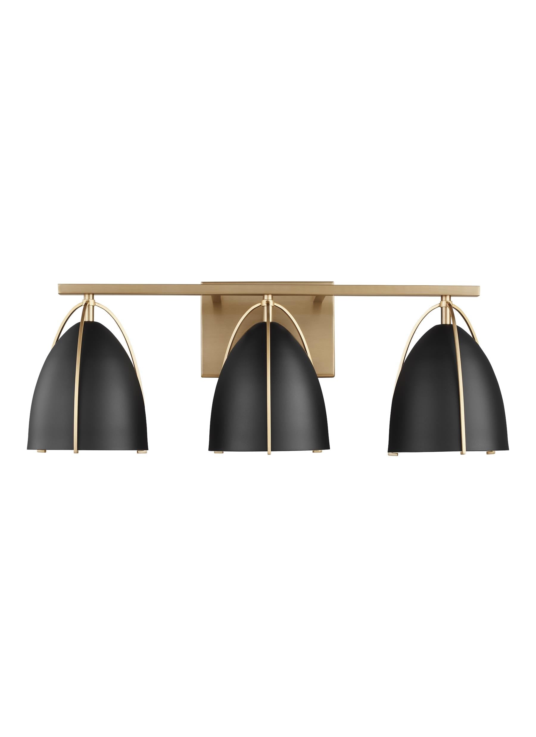 Generation Lighting Norman 24.25-in 3 Light Satin Brass Modern/contemporary Bathroom Vanity light