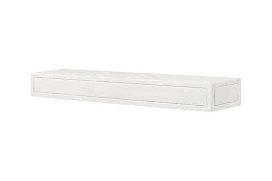 Pearl Mantels 72-in W x 5-in H x 9-in D Crisp White Hollow Mdf Traditional Fireplace Mantel SSUP72612L