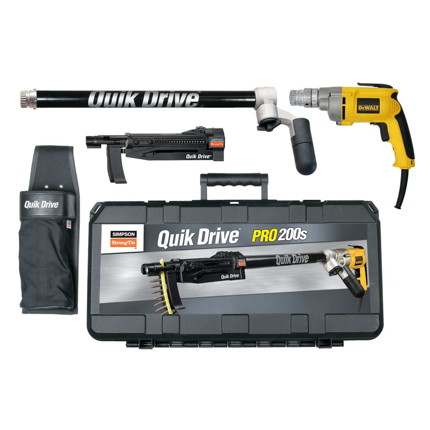 QUIK DRIVE BY SIMPSON STRONG TIE Quik Drive 6.5-Amp Collated Fastener Screw Gun Kit PRO200SD25K