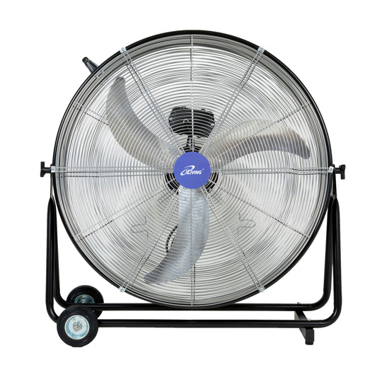iLIVING 30-in 115-Volt 3-Speed High Velocity Indoor Black Floor Fan ILG8MF30-83