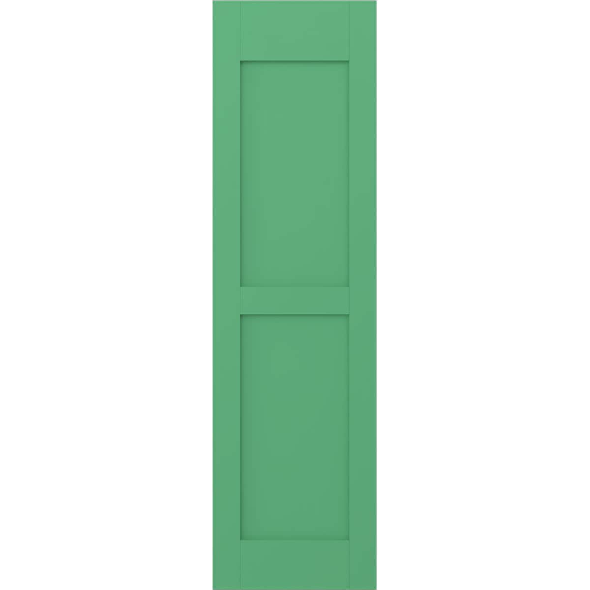 Ekena Millwork 18-in W x 67-in H Lily Pads Paintable/Stainable Flat panel Wood Exterior Shutters ( 2 -Pack )