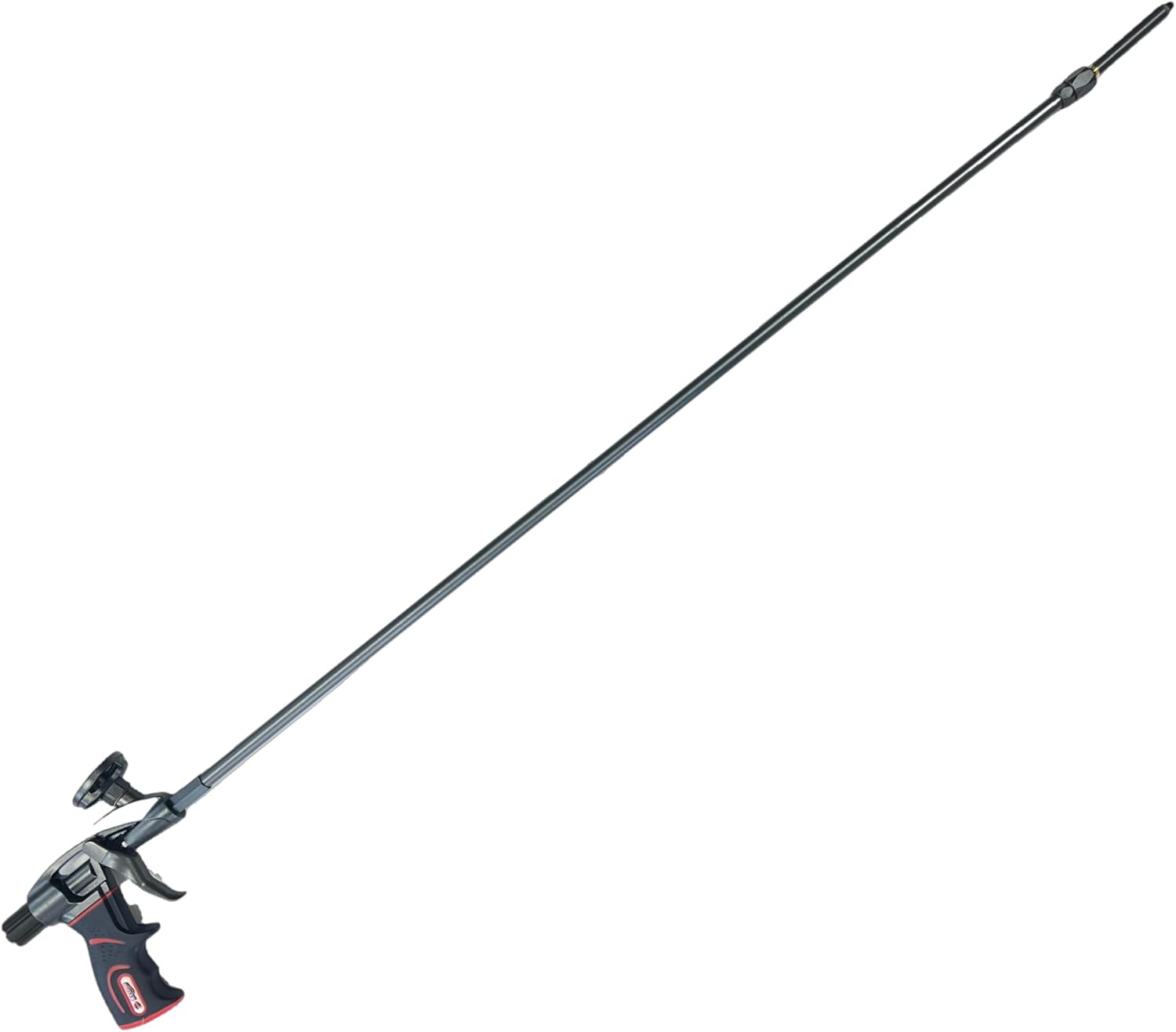 Kraken Bond PRO Foam Gun - 40" (3.3 ft) - 1 Pack - Non-Stick Teflon Coated, Long Nozzle, 360° Swivel Tip Foam Gun - Ideal for Contractors and DIY Enthusiasts