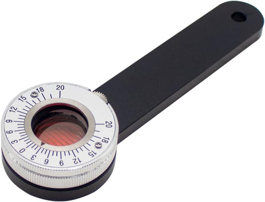 iDili Portable Maddox Rod Phoria Tester - Optical Strabismus Testing Kit with 20 Prism Diopters & Rotating Scale | Near/Far Ocular Alignment Tool