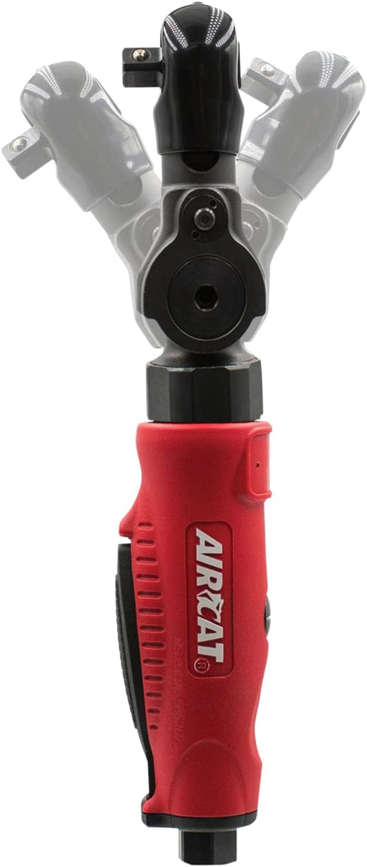 AIRCAT Pneumatic Tools 811: 1/4-Inch Flex Head Ratchet Wrench 240 RPM, 35 ft-lbs Maximum Torque