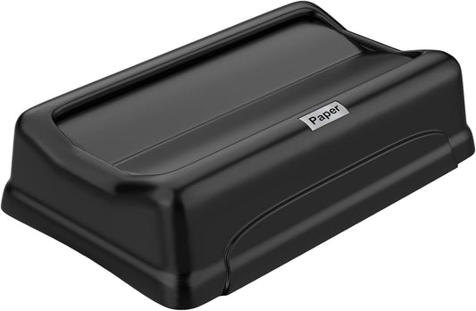 SDSNTE Trash Can Swing Lid,Compatible with 16\/23 Gallon Slim Jim Trash can with lid, Heavy Duty Plastic for Kitchen, Living Room, Outdoor Use,Pack of 1