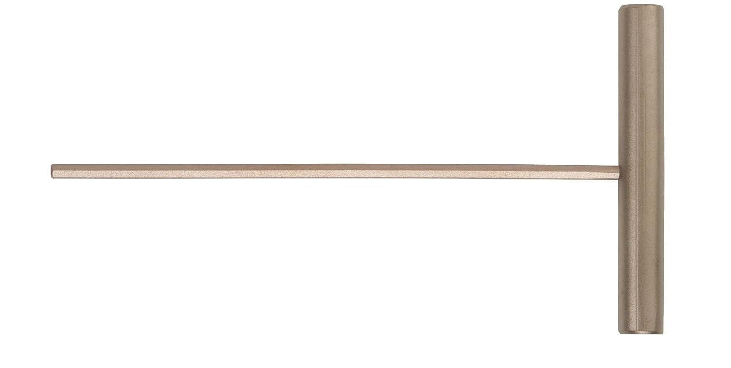 Ampco Safety Tools Wrench Hex Key T-Handle 3/8", Non-Sparking, Non-Magnetic, Corrosion Resistant