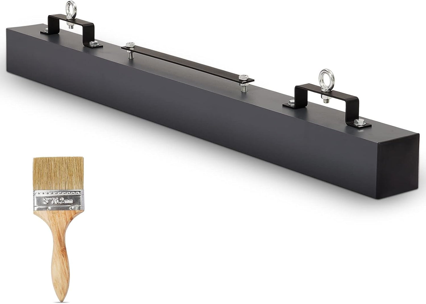 60 Inch Magnetic Sweeper, 150Lbs Hanging Construction Magnet Sweeper to Pick Up Nails In Yard, Nail Magnet Sweeper Forklift Accessories for Picking Up Floor Nails Bolts Iron Chips Metals