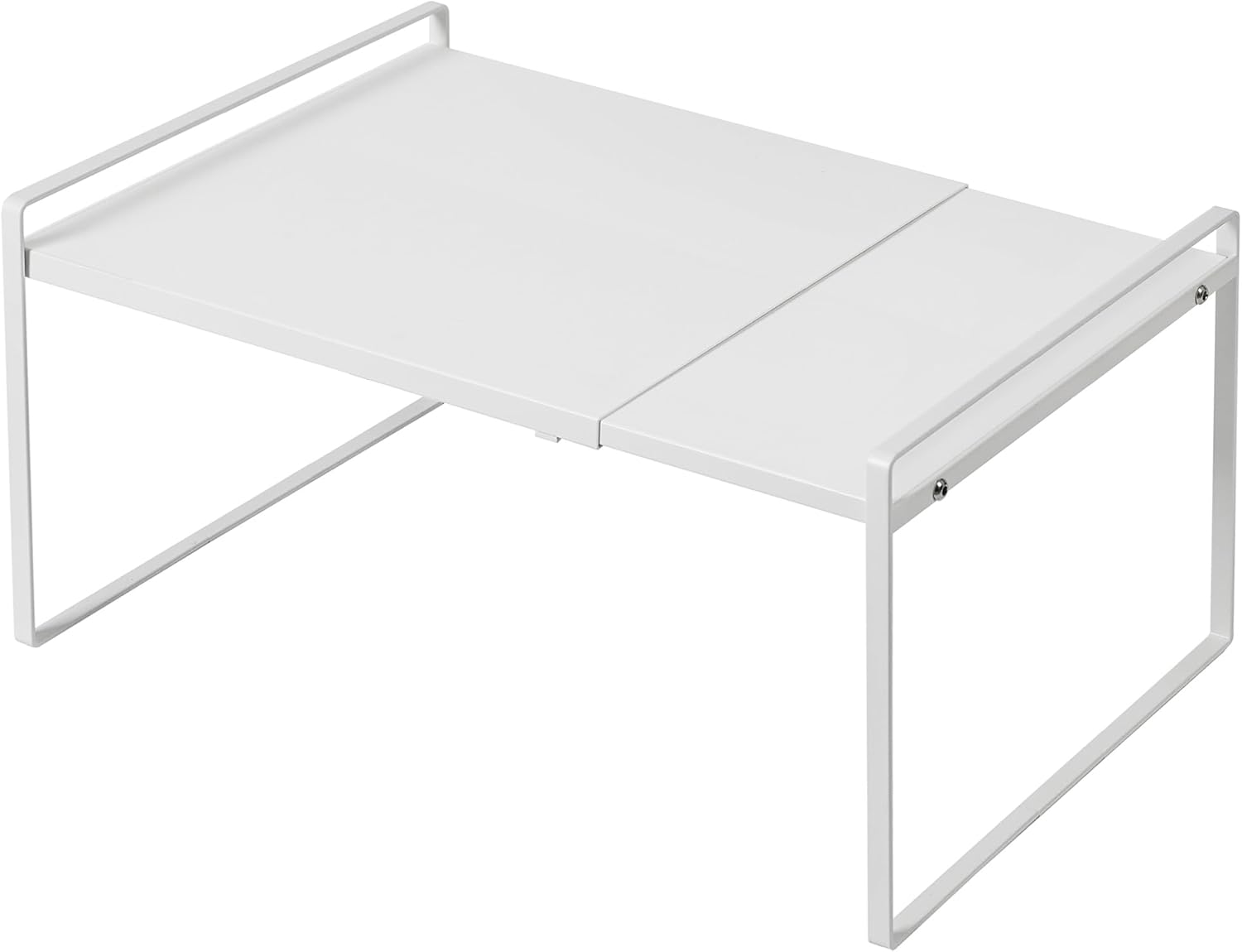 Nxconsu Expandable Cabinet Shelf Organizer Riser for Kitchen Pantry Cupboard Under Sink Countertop Home Storage Organization Rack Space Saver Freestanding Heavy Duty Nonslip Stackable White X Large